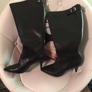 Black Anne Klein knee high boots
